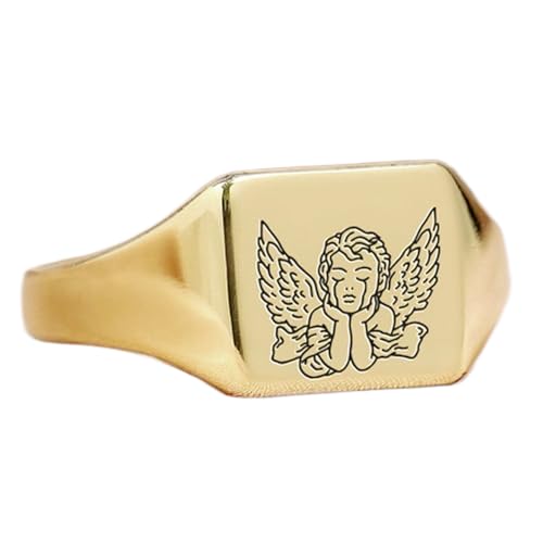 Bague Cupidon en argent sterling 925 fait main pour cadeau homme