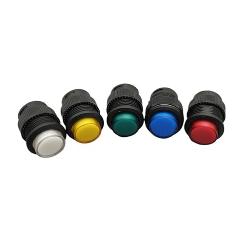 Interruptor con retroiluminación LED de 16mm y bloqueo para control seguro de corriente 3A 3