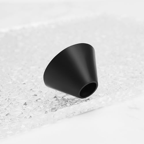 The Lord of the Tools 10 Stück M8 WC-Bolzen Gummi-Unterlegscheiben für WC-Sitz Scharnier Ersatz 25 mm x 10 mm x 14 mm WC-Tankschrauben konische Unterlegscheiben rutschfest schwarz