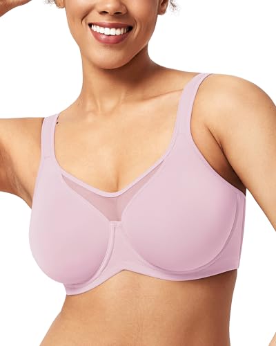 Image of HSIA Minimizer Bras for Women Plus Size, Full Coverage Coolcomfort T Shirt Unlined Bra with Underwire for Heavy Breast