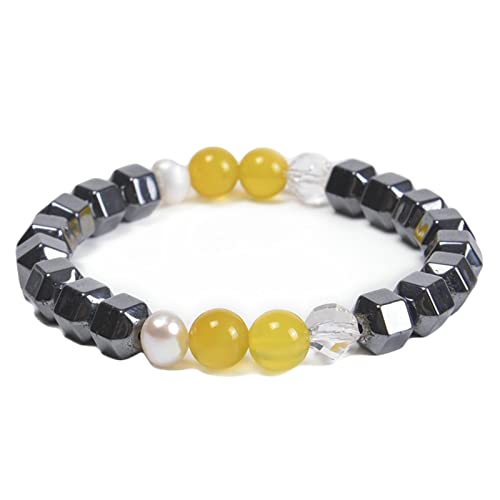 Bracelet agate 10mm elastique de 20cm pour femme par YXWYXWA