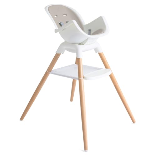 Image of Joie Chai Multi-Mode Highchair - European Beech Wood, Convertible, 9+ Modes, Birth up to 60 lb. (Walnut)