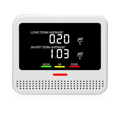Digital Radon Detector - User-Friendly Desktop Device with HD LCD