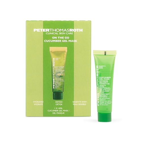 Peter Thomas Roth – On The Go Set Cucumber Gel Mask 14 ml – Soothing, Calming & Hydrating Face Mask with Cucumber & Aloe – For Refreshed, Balanced & Revitalized Skin – Travel Size