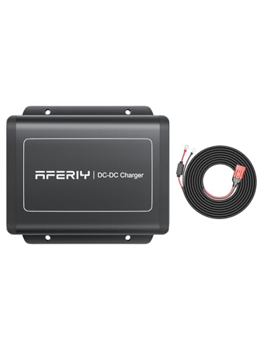 AFERIY DC060 600W Alternator Charger Fast DC to DC 12V/24V to 48V 6X Faster Charging for Portable Power Station Compatible with 95% Solar Generators for RV SUV Camping