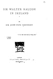 Sir Walter Ralegh in Ireland