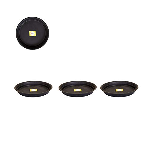 SPYLARKS™ Planter Gamla Bottom Plate/Tray/Saucer Base Plate/Dip Tray for Flower Pots-Black (8inch)(Pack of 3) (B08GM1Y8K8) Amazon Price History, Amazon Price Tracker