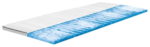 Frankenstolz Fan Relax Gelart Matratzentopper Größe 90x200 cm, Kernhöhe ca. 4 cm