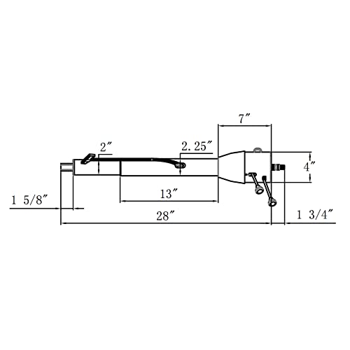 Colonne de direction manuelle pliable en acier inoxydable noir 71,1 cm pour habitacle de voiture - 6