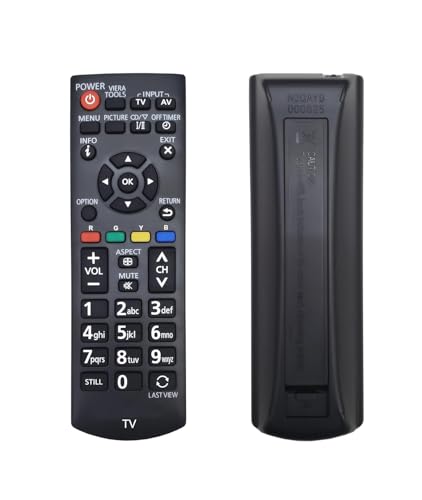 Image of Compatible with Panasonic Tv Remote with Part Number N2QAYB001116 Suitable for Specific Model's TH-43E410H TH-32E410H TH-32F400A TH-32F400Z TH-49E410H Only, Match Key by Key Functionality