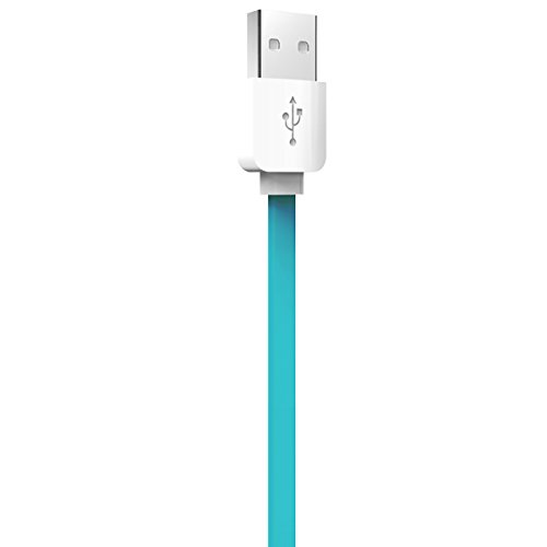 Image of Rock 1m Micro Flat Data Cable 100 cm for Android OS Mobile Phones 85347(Blue)