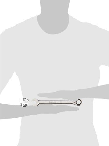 Miniatura 2 de Blackhawk By Proto BW-1467 Llave de trinquete reversible combinada de 12 puntos, 0.669 in, acabado pulido completo