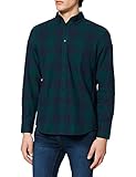 Camisa United Colors of Benetton Camicia 5ANJ5QKI8 Camisa, Tartan Verde 912, XS para Hombre