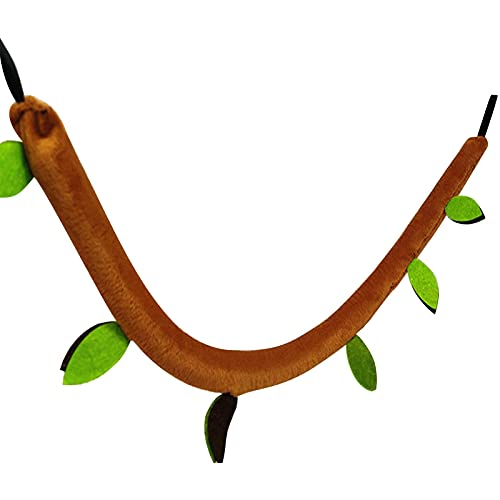 Anwangda Tunnel suspendu pour petit animal - Jouet suspendu pour hamster, hamac, accessoires de lit pour chinchilla, furet, écureuil, cochon d'Inde, rat, qui se couchent (corde brune) Cover