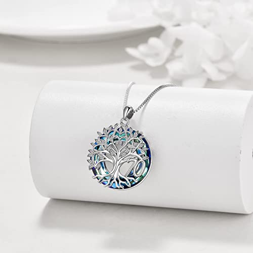 16th 18th 30th 40th 50th 60th 70th 80th 90th 100th Birthday Gifts Necklace for Women Sterling Silver Tree of Life Necklace with Blue Crystal Mothers Day Christmas Jewelry Gifts for Mother Women Wife4