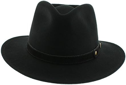 votrechapeau - Chapeau Fedora - Feutre Pliable et imperméable - Pétrus