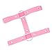 DIKACA Giarrettiera in Materiale Punk Doppio Anelli Circolari Decorativi Gotico per Autoreggenti Flessibile e Resistente Unica Rosa immagine