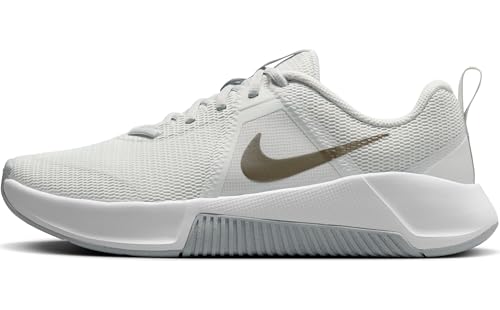 Nike MC Trainer 3 Women's Workout Shoes (FQ1830-002, Photon Dust/White/Light Smoke Grey/Metallic Pewter) - Main Image