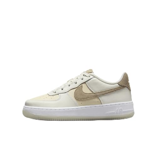 Nike Air Force 1 LV8 5 Big Kids' Shoes (HF5349-100, Sail/Coconut Milk/White/Khaki) Size 6.5