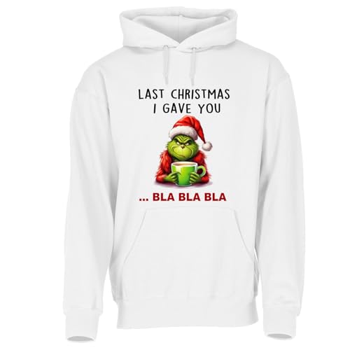 Lustig bedruckter Grinch Hoodie | Unisex Pullover, Kapuzenpullover,...