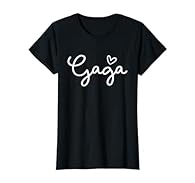 Gaga Heart for Women Gaga Mother's Day Christmas , with the beautiful heart, makes the perfect Mother's day Tshirt for any Gaga, blessed to be called Gigi, Nana promoted to Grandma, best godmother ever. This t-shirt also makes the greatest clothing p...