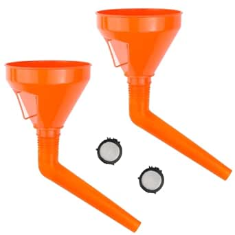 Universal Einfülltrichter 1,2 Liter - Mit Sieb Und Schlauch Für Öl & Benzin