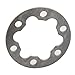 E-for Bike Electric Scooter Brake Gasket Spacer 6 Holes Disc Washer Aluminum Alloy for 2/2.5/4/5mm with Stainless Steel Bolts, Silver(2mm)