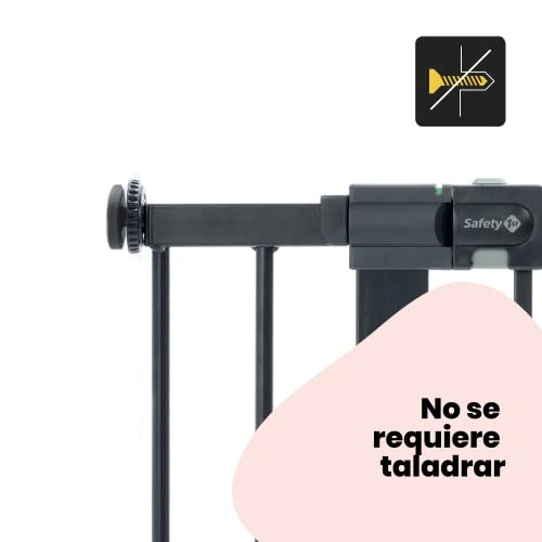 Miniatura 4 de Safety 1st Easy Close Extensión Barrera Metálica 14cm, Sin Taladros, Extensión Valla Seguridad Infantil, Fácil Instalar, Ampliación Barrera Seguridad Niños Escalera, Ajuste A Presión, Gris
