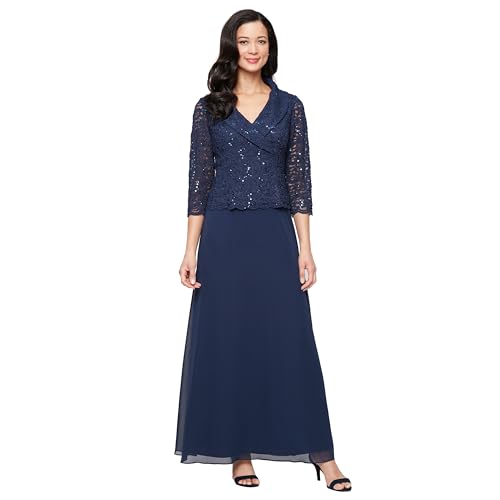 Alex Evenings Women's Portrait Collar Mock