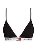 Tommy Hilfiger Sujetador Triangular Mujer Triangle con Logotipo en la Cintura, Negro (Black), S