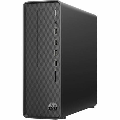 Image of HP Slim Desktop, Intel Celeron Processor J4025, 8 GB DDR4-2400 SDRAM Memory, Intel UHD Graphics 600, Finish in Dark Black, Windows 11 Home, S01-aF2011