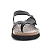 Mephisto Mens Niels Nubuck Leather Black Sandals 10 US