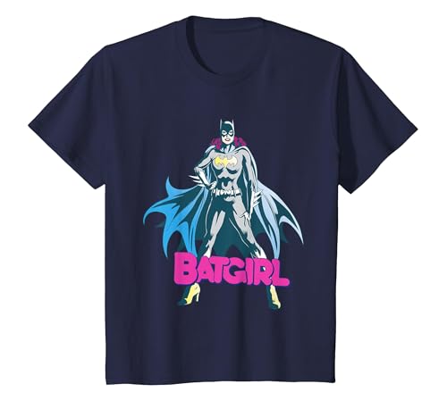 DC Originals Batgirl Camiseta Camiseta, Niños, Azul Marino, 6 años