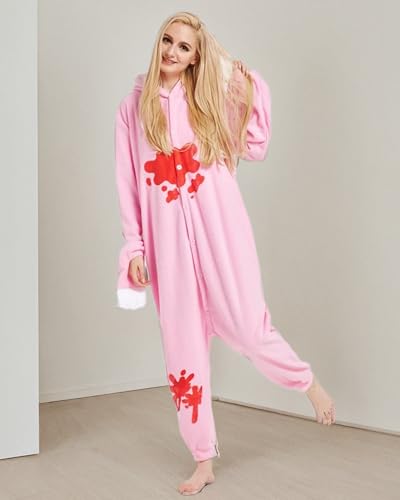 JUNG KOOK Women Men Cartoon Pajamas Polar Fleece Couples Housecoat Costume Sleepsuit