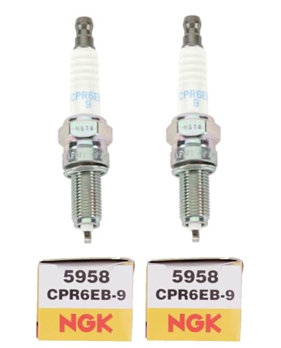 Set of 2 NGK CPR6EB-9 Spark Plugs For Honda Pioneer 700 700-4 Rin...