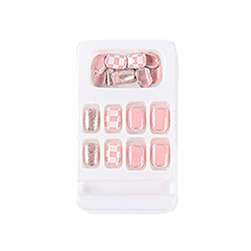 Nail Patch with Jelly Gum and Nail File, Artificial Fake Nails Full Cover Fingernails Nail Tips Kit for Women and Girls, DIY Home Salons 3