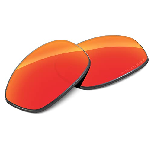 Image of Performance Replacement Lenses Compatible with Oakley Monster Dog Polarized Etched-Fire Red