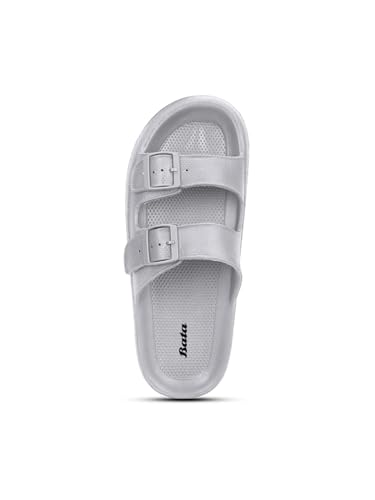 Image of Bata 8712 Venus Slider E Grey Casual Mule Slip-On Thong Slipper for Men