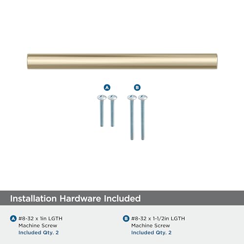 Amerock Versa 5-1/16 inch (128mm) Center-to-Center Golden Champagne Cabinet Pull - 10 Pack by Amerock - Image 2