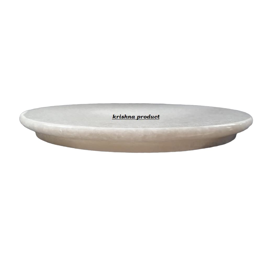 White Marble Chakla - Rolling Pin Board -3