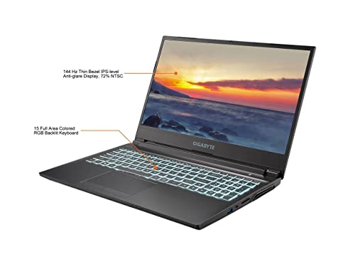Gigabyte G5 Md 15.6" 144Hz (32Gb Ram, 2Tb Pcie Ssd, Intel 6-Core I5-11400H, Nvidia Geforce Rtx 3050 Ti 4Gb) Gaming Laptop, Type C, Rgb Backlit Keyboard, Webcam, Dts:x Audio, Windows 11 Home #TOP4