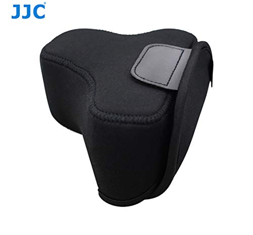 Jjc Black Ultra Light Neoprene Camera Case For Sony A6600 A6500 A6400 A6300 A6100 A6000 A5100 +18-55Mm/E 50Mm F1.8 Lens, Pouch Bag For Fuji X-T30 X-T20 X-T10 +16-50Mm, Canon Powershot Sx530 Sx540 G3X #TOP4