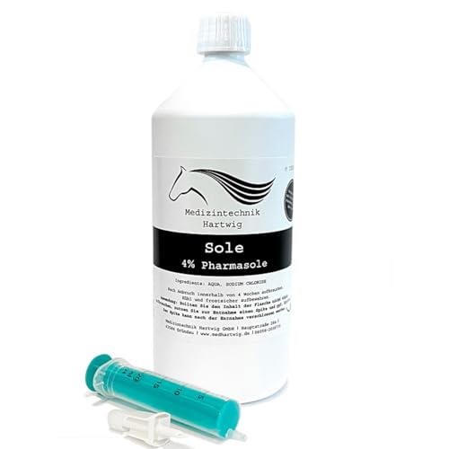 Medizintechnik Hartwig Salamoia 4%, 1L Soluzione per inalazione per Animali, farmasoli per malattie respiratorie