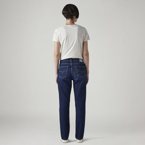 Image of Levi's Women's 724 Dark Indigo Straight Fit High-Rise Jeans