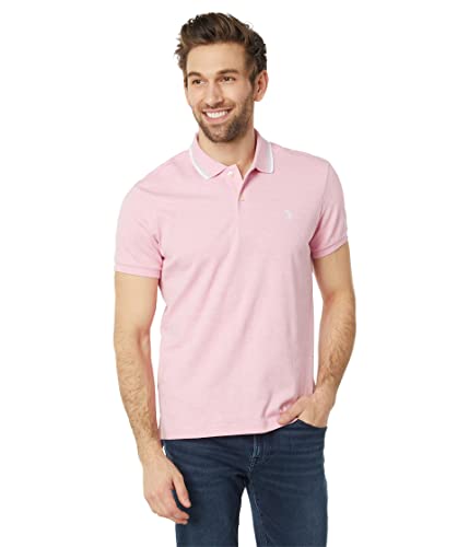 Polo rose homme U.S. Polo Assn. slim fit interlock pour un look chic décontracté