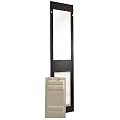 Endura Flap Thermo Panel Pet Door for Sliding Glass Doors | Heavy-Duty Aluminum Frame with Secure Locking Cover | Energy Efficient & Easy Install | Black, XL Flap, 77.25"-80.25" Slider Height