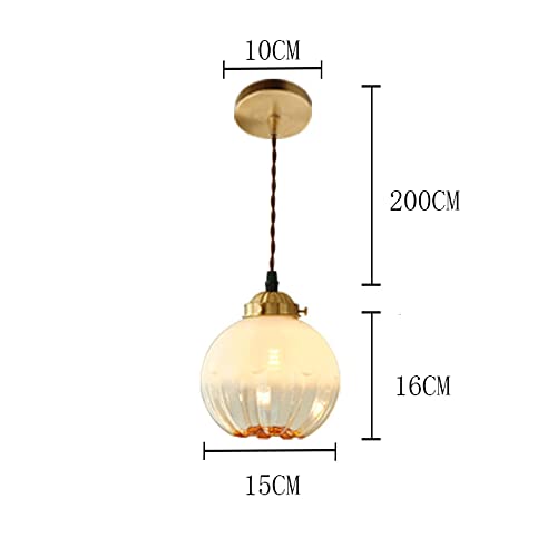 Luminaires vintage E27 et suspension en verre rétro pour plafond de ferme - 4
