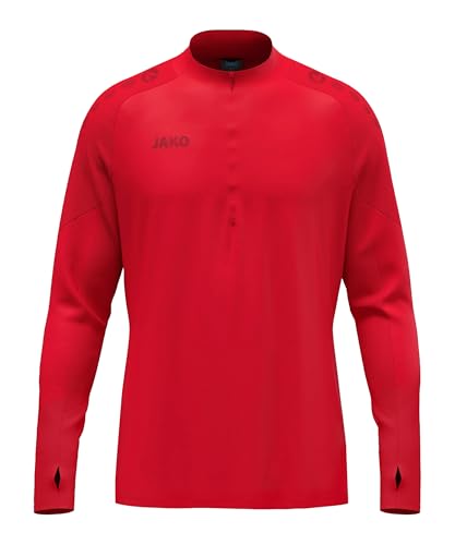 Chaqueta deportiva JAKO Cremallera niños Light Flow roja de entretiempo
