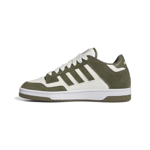adidas Mixte Rapid Court Low, Olive strata/Cloud White/FTWR White, 43 1/3 EU
