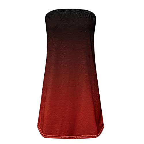 Striped Tube Top For Womens Sexy Strapless Tank Tops Loose Bandeau Sleeveless Backless Shirt Blouse Summer Vacation #TOP1